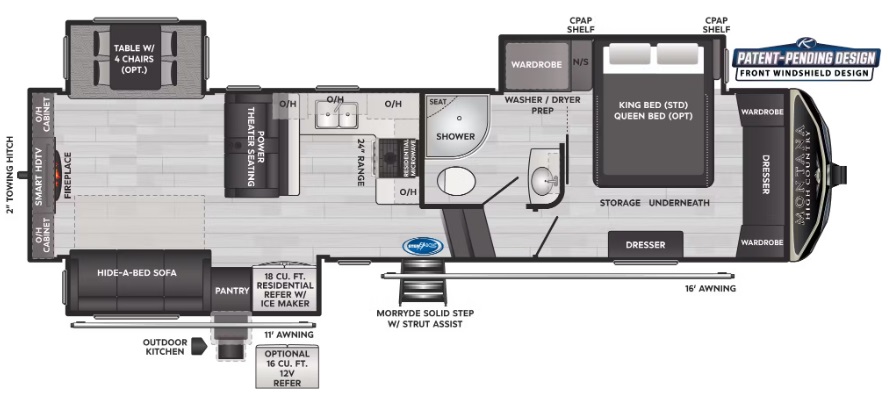 2024 KEYSTONE MONTANA HIGH COUNTRY 311RD, , floor-plans-day image number 0